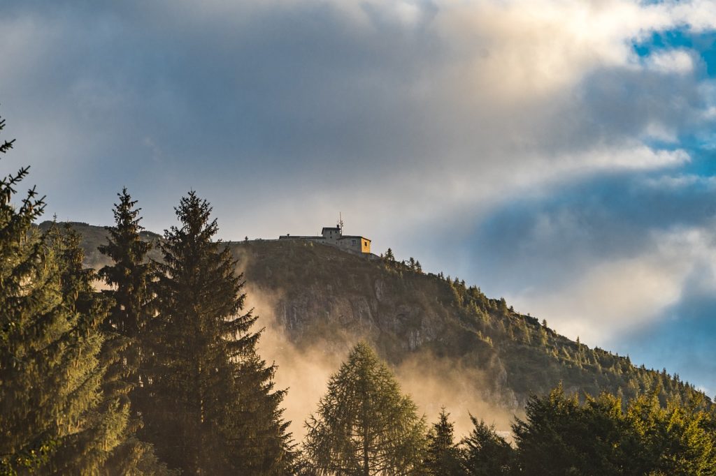 The Eagles Nest in the Bavarian Mountains south of Munich