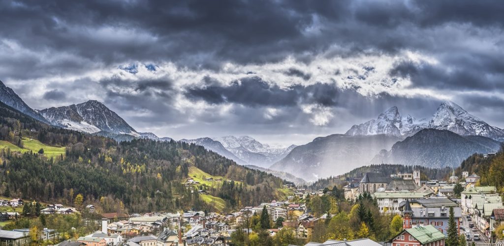 View of Berchtesgaden near the Eagles Nest, Bavaria