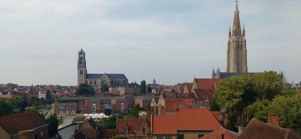 A view of Bruges skyline including Bruges' Belfry