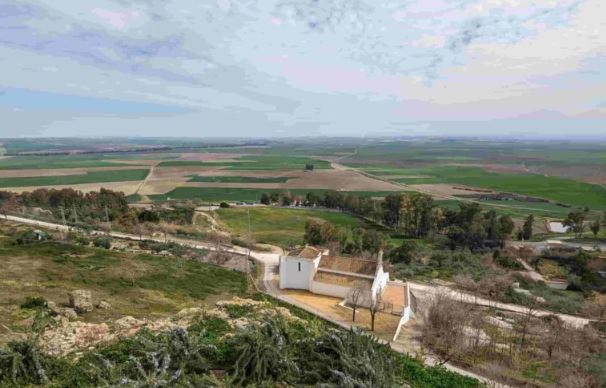 The Andalusian countryside under the winter sun