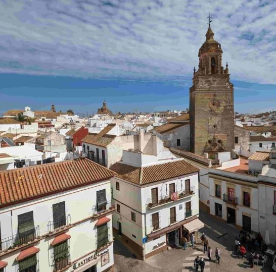 View of the old town of Carmona from the Tower of Gold