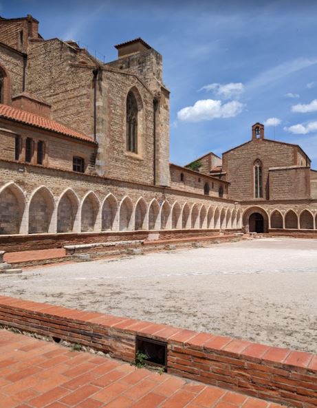 View of Perpignan Cathedral from Campo Santo